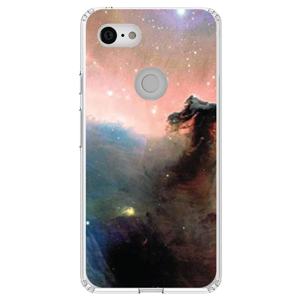 Horsehead Nebula Stars Clear Shockproof iPhone Case, view 22