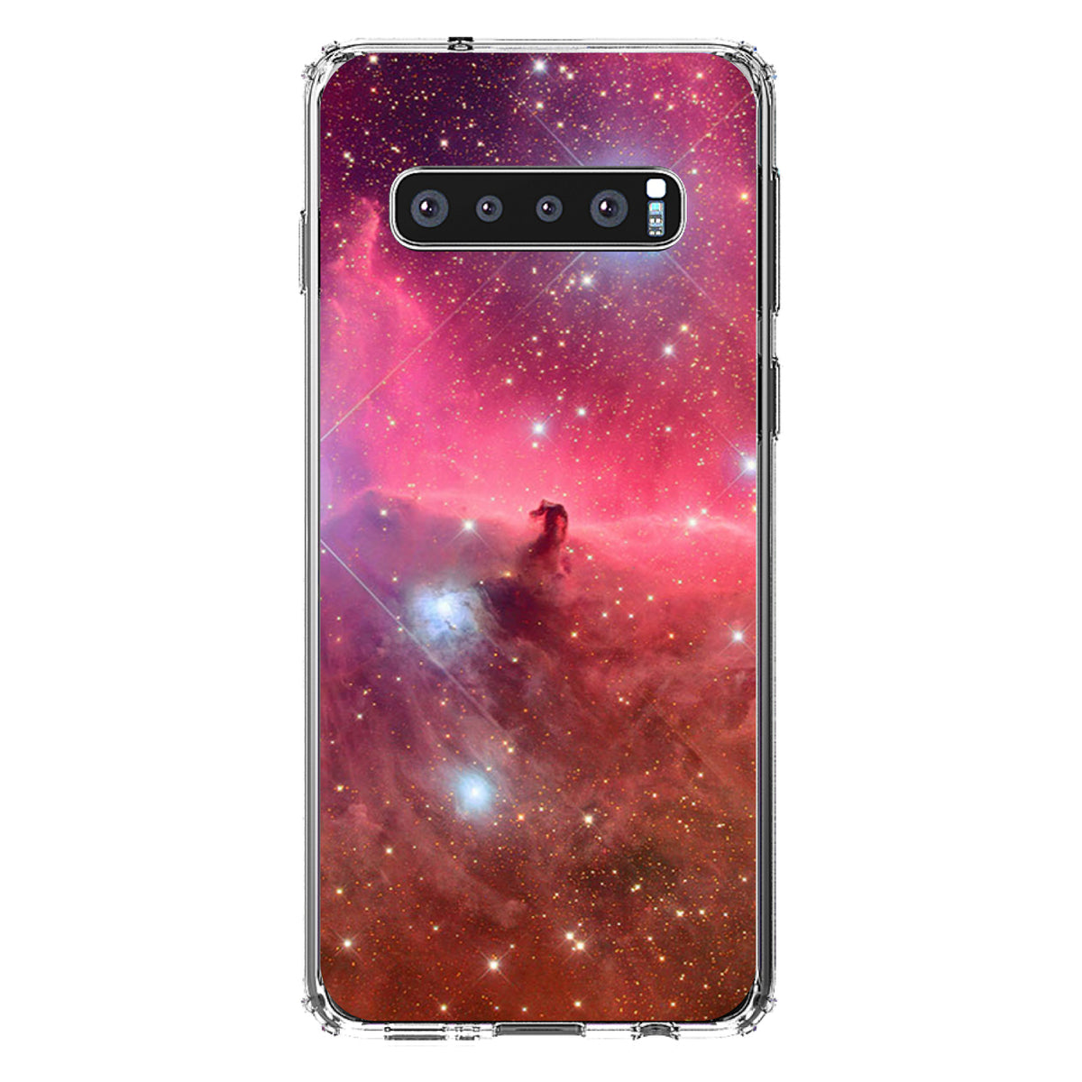 Horsehead Nebula Pink Clear Shockproof iPhone Case, view 16