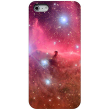 DistinctInk® Hard Plastic Snap-On Case for Apple iPhone or Samsung Galaxy - Horsehead Nebula Pink