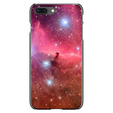 DistinctInk® Hard Plastic Snap-On Case for Apple iPhone or Samsung Galaxy - Horsehead Nebula Pink