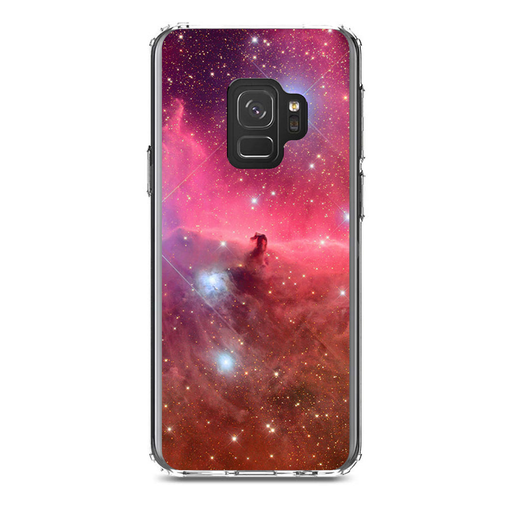 Horsehead Nebula Pink Clear Shockproof iPhone Case, view 19