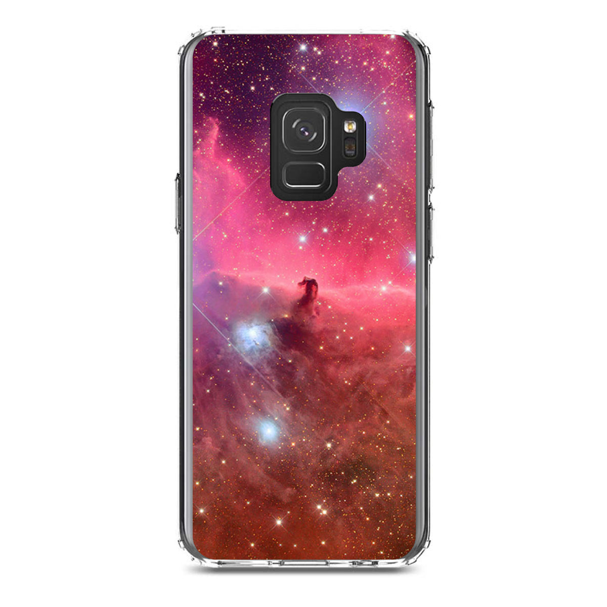 Horsehead Nebula Pink Clear Shockproof iPhone Case, view 19