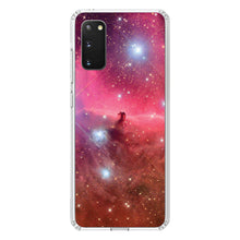DistinctInk® Clear Shockproof Hybrid Case for Apple iPhone / Samsung Galaxy / Google Pixel - Horsehead Nebula Pink