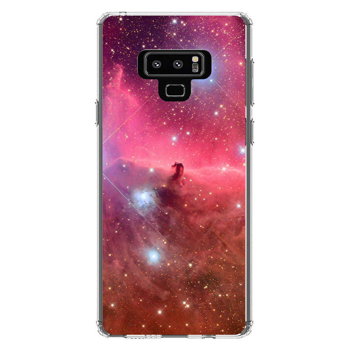 Horsehead Nebula Pink Clear Shockproof iPhone Case, view 11