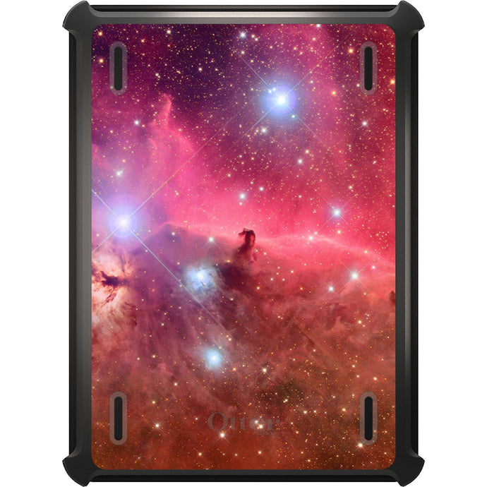 DistinctInk™ OtterBox Defender Series Case for Apple iPad / iPad Pro / iPad Air / iPad Mini - Horsehead Nebula Pink