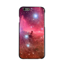 DistinctInk® Hard Plastic Snap-On Case for Apple iPhone or Samsung Galaxy - Horsehead Nebula Pink