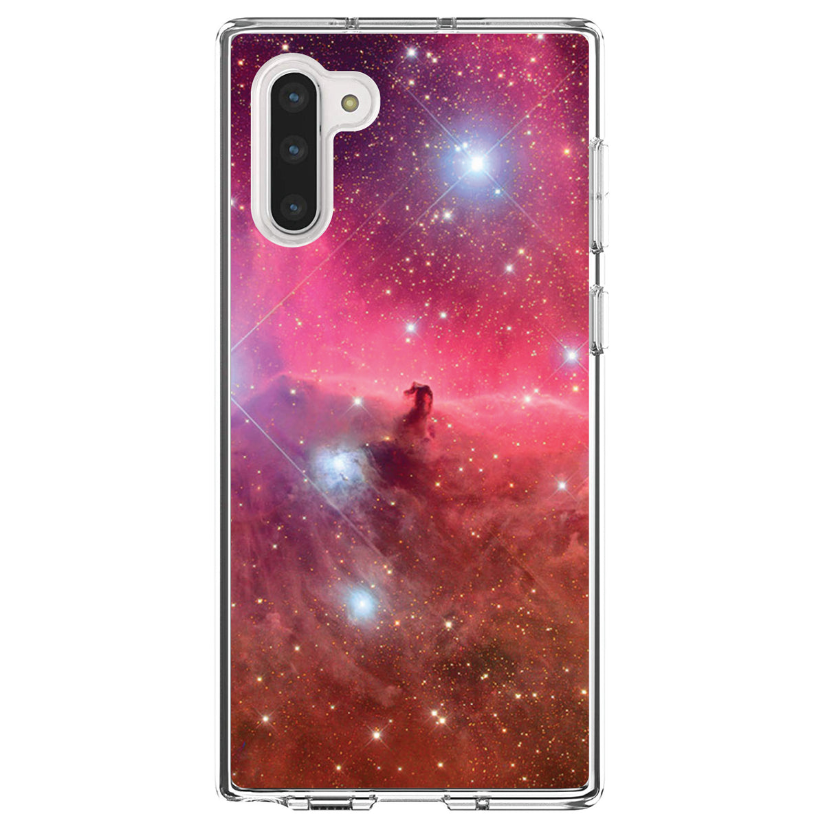 Horsehead Nebula Pink Clear Shockproof iPhone Case, view 9