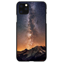 DistinctInk® Hard Plastic Snap-On Case for Apple iPhone or Samsung Galaxy - Milky Way Over Mountains