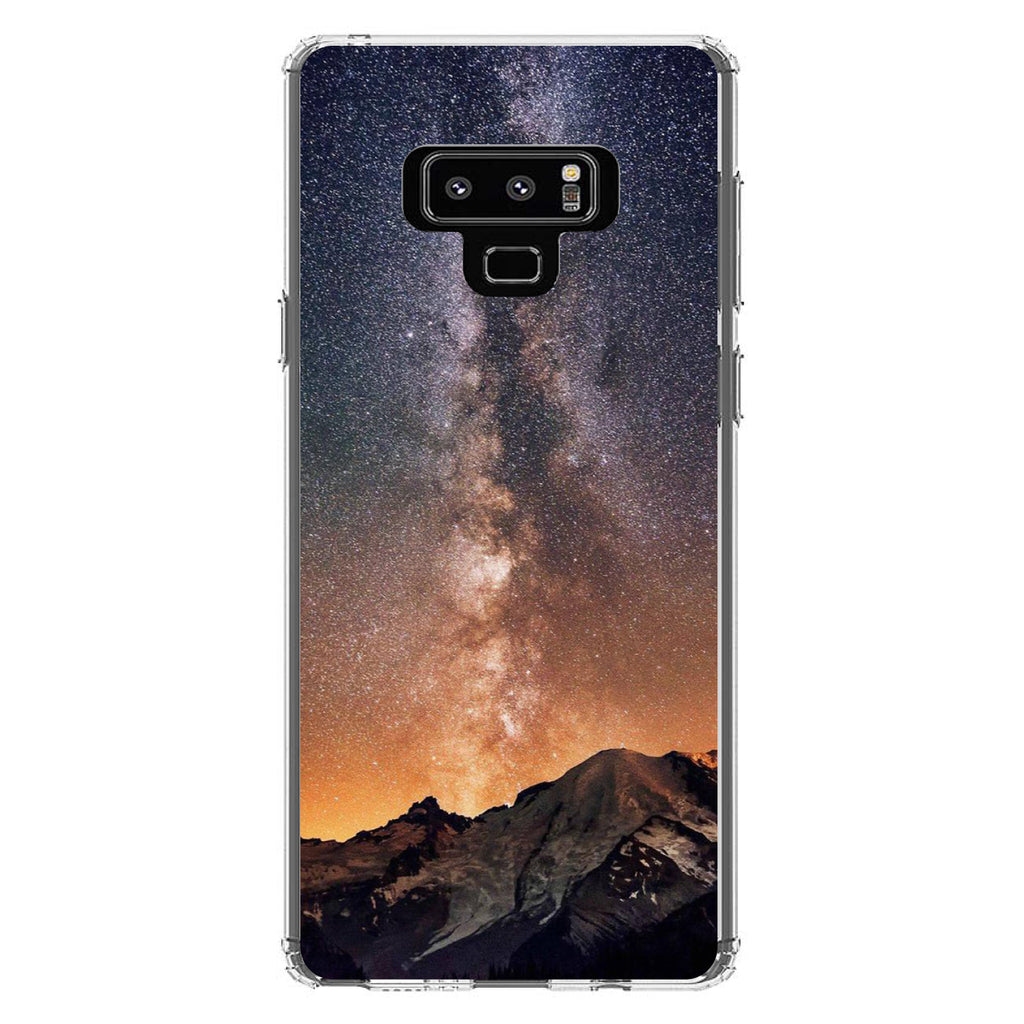 Milky Way Over Mountains Clear Shockproof iPhone Case, view 11