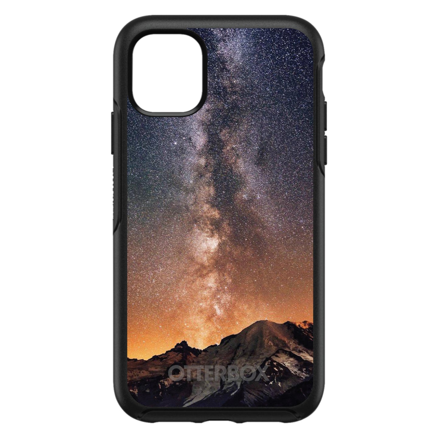 DistinctInk™ OtterBox Symmetry Series Case for Apple iPhone / Samsung Galaxy / Google Pixel - Milky Way Over Mountains