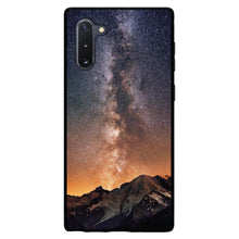 DistinctInk® Hard Plastic Snap-On Case for Apple iPhone or Samsung Galaxy - Milky Way Over Mountains