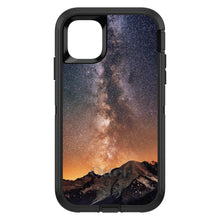 DistinctInk™ OtterBox Defender Series Case for Apple iPhone / Samsung Galaxy / Google Pixel - Milky Way Over Mountains