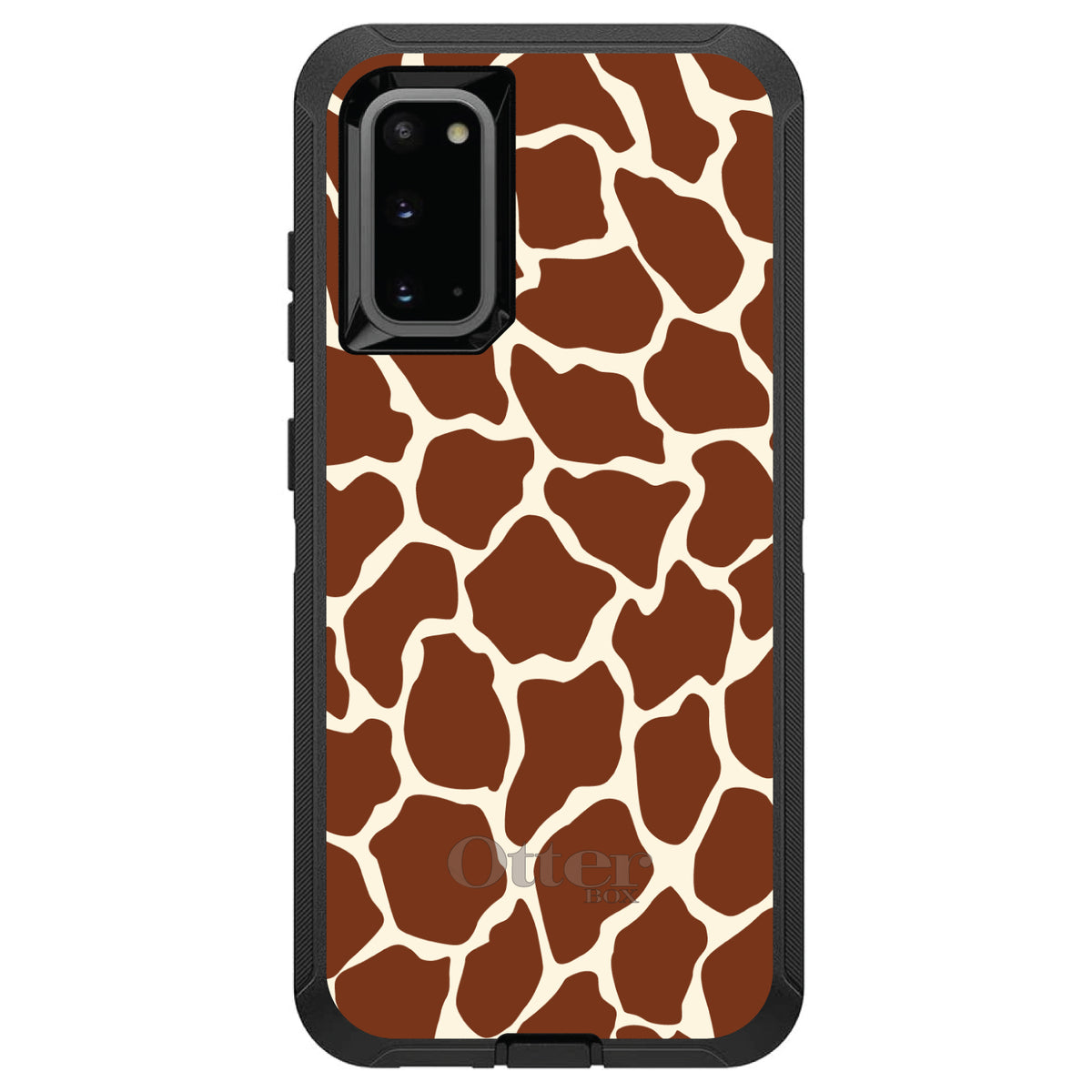 Brown Tan Beige Giraffe Skin Spots OtterBox Defender Case for iPhone & Galaxy, view 5