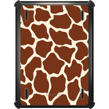DistinctInk™ OtterBox Defender Series Case for Apple iPad / iPad Pro / iPad Air / iPad Mini - Brown Tan Beige Giraffe Skin Spots
