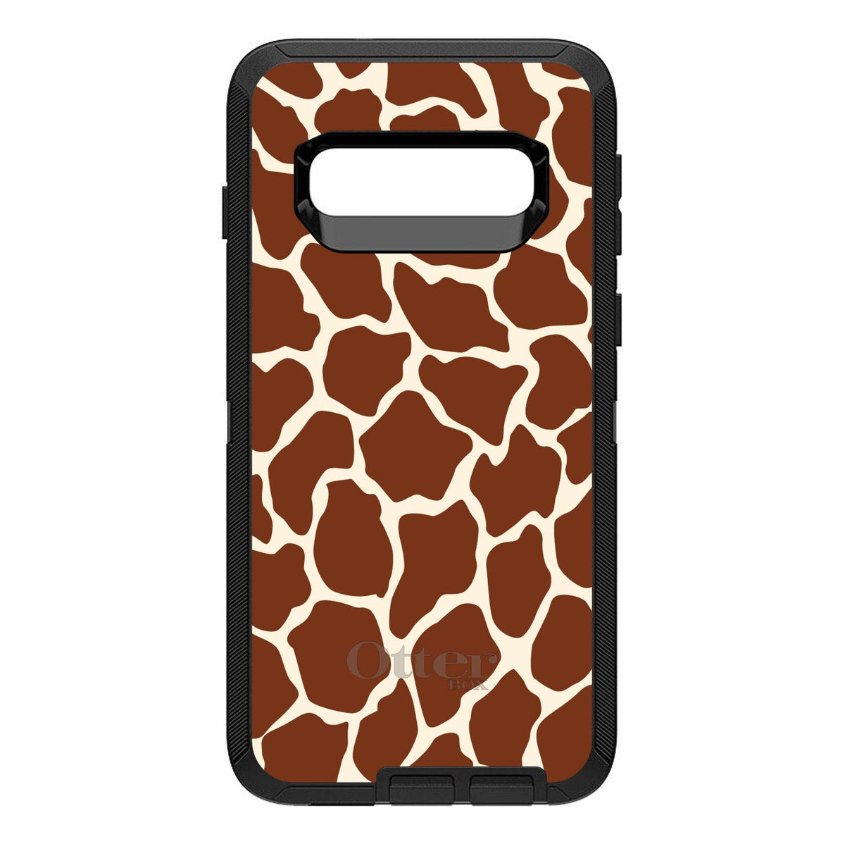 Brown Tan Beige Giraffe Skin Spots OtterBox Defender Case for iPhone & Galaxy, view 6