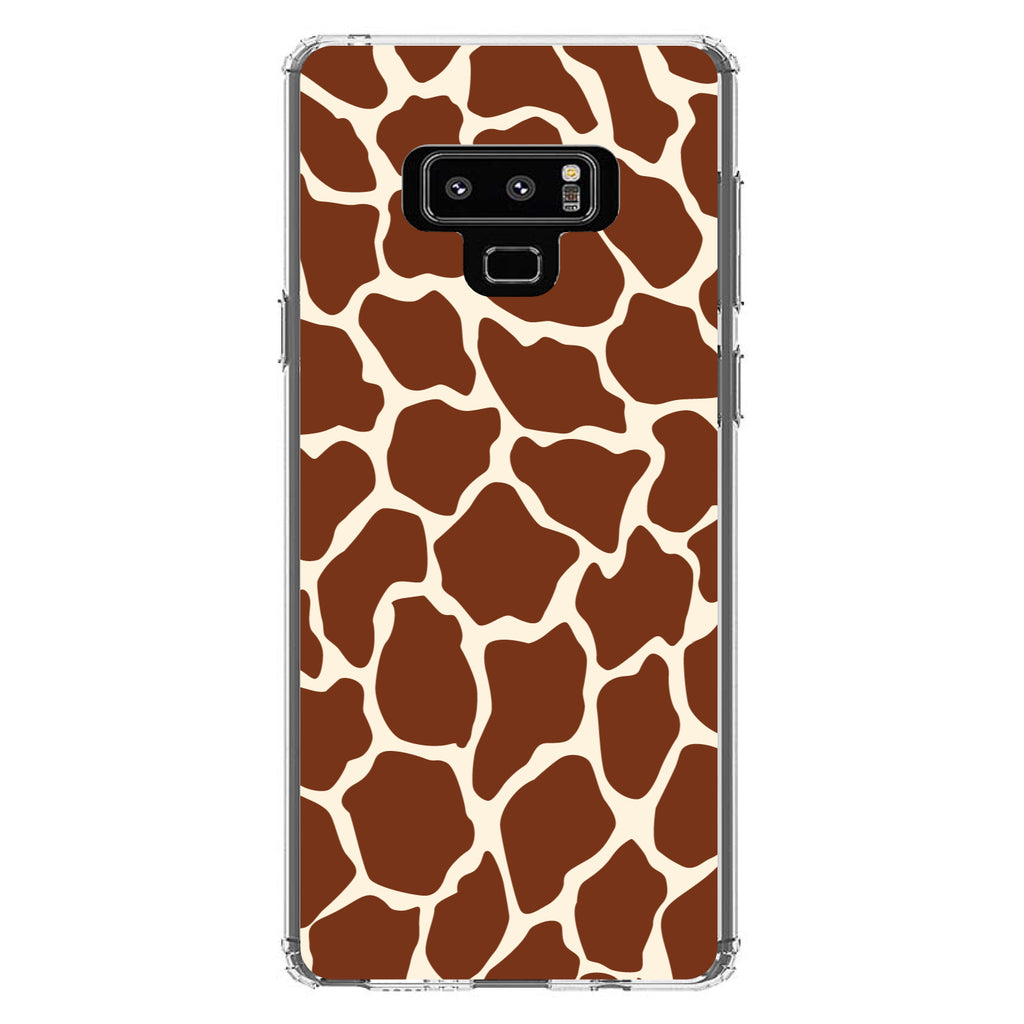 Brown Tan Beige Giraffe Skin Spots Clear Shockproof iPhone Case, view 11