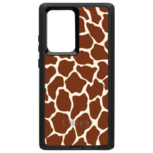 DistinctInk™ OtterBox Defender Series Case for Apple iPhone / Samsung Galaxy / Google Pixel - Brown Tan Beige Giraffe Skin Spots