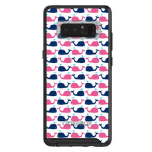 DistinctInk™ OtterBox Symmetry Series Case for Apple iPhone / Samsung Galaxy / Google Pixel - Pink Navy Cartoon Whales