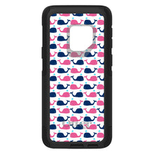 DistinctInk™ OtterBox Commuter Series Case for Apple iPhone or Samsung Galaxy - Pink Navy Cartoon Whales