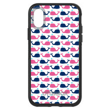 DistinctInk™ OtterBox Symmetry Series Case for Apple iPhone / Samsung Galaxy / Google Pixel - Pink Navy Cartoon Whales