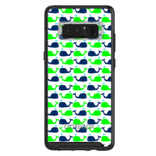 DistinctInk™ OtterBox Symmetry Series Case for Apple iPhone / Samsung Galaxy / Google Pixel - Green Navy Cartoon Whales