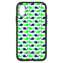 DistinctInk™ OtterBox Symmetry Series Case for Apple iPhone / Samsung Galaxy / Google Pixel - Green Navy Cartoon Whales
