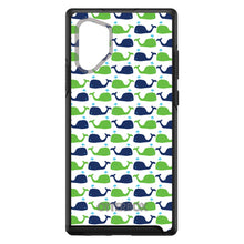 DistinctInk™ OtterBox Symmetry Series Case for Apple iPhone / Samsung Galaxy / Google Pixel - Green Navy Cartoon Whales