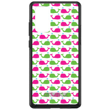 DistinctInk™ OtterBox Symmetry Series Case for Apple iPhone / Samsung Galaxy / Google Pixel - Green Pink Cartoon Whales