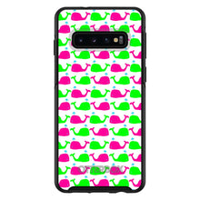 DistinctInk™ OtterBox Symmetry Series Case for Apple iPhone / Samsung Galaxy / Google Pixel - Green Pink Cartoon Whales