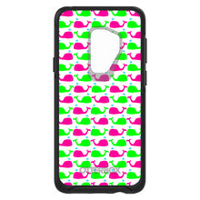 DistinctInk™ OtterBox Symmetry Series Case for Apple iPhone / Samsung Galaxy / Google Pixel - Green Pink Cartoon Whales