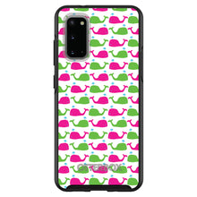 DistinctInk™ OtterBox Symmetry Series Case for Apple iPhone / Samsung Galaxy / Google Pixel - Green Pink Cartoon Whales