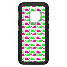 DistinctInk™ OtterBox Commuter Series Case for Apple iPhone or Samsung Galaxy - Green Pink Cartoon Whales