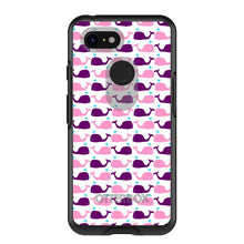 DistinctInk™ OtterBox Symmetry Series Case for Apple iPhone / Samsung Galaxy / Google Pixel - Purple Pink Cartoon Whales