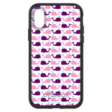 DistinctInk™ OtterBox Symmetry Series Case for Apple iPhone / Samsung Galaxy / Google Pixel - Purple Pink Cartoon Whales