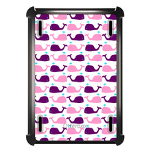 DistinctInk™ OtterBox Defender Series Case for Apple iPad / iPad Pro / iPad Air / iPad Mini - Purple Pink Cartoon Whales