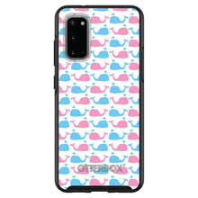 DistinctInk™ OtterBox Symmetry Series Case for Apple iPhone / Samsung Galaxy / Google Pixel - Blue Pink Cartoon Whales