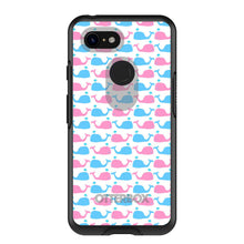 DistinctInk™ OtterBox Symmetry Series Case for Apple iPhone / Samsung Galaxy / Google Pixel - Blue Pink Cartoon Whales