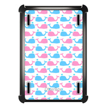 DistinctInk™ OtterBox Defender Series Case for Apple iPad / iPad Pro / iPad Air / iPad Mini - Blue Pink Cartoon Whales
