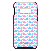 DistinctInk™ OtterBox Symmetry Series Case for Apple iPhone / Samsung Galaxy / Google Pixel - Blue Pink Cartoon Whales