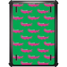 DistinctInk™ OtterBox Defender Series Case for Apple iPad / iPad Pro / iPad Air / iPad Mini - Green Pink Alligators