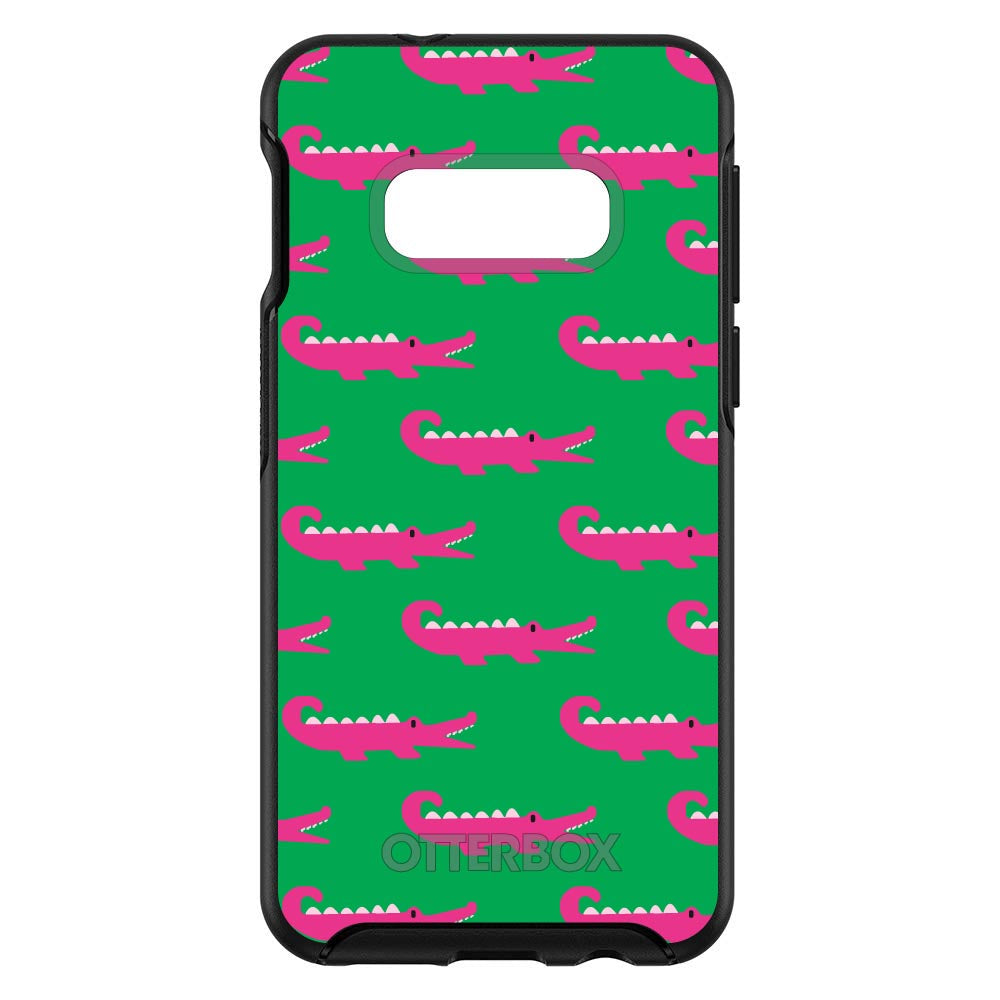 Green Pink Alligators OtterBox Symmetry Case for iPhone & Galaxy, view 7