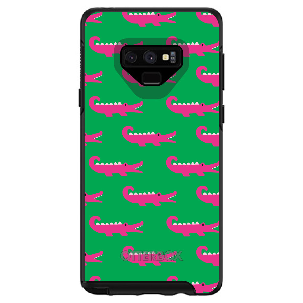 Green Pink Alligators OtterBox Symmetry Case for iPhone & Galaxy, view 13