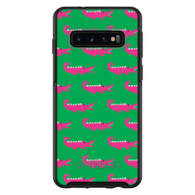 DistinctInk™ OtterBox Symmetry Series Case for Apple iPhone / Samsung Galaxy / Google Pixel - Green Pink Alligators