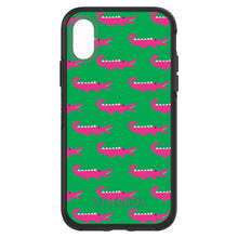 DistinctInk™ OtterBox Symmetry Series Case for Apple iPhone / Samsung Galaxy / Google Pixel - Green Pink Alligators