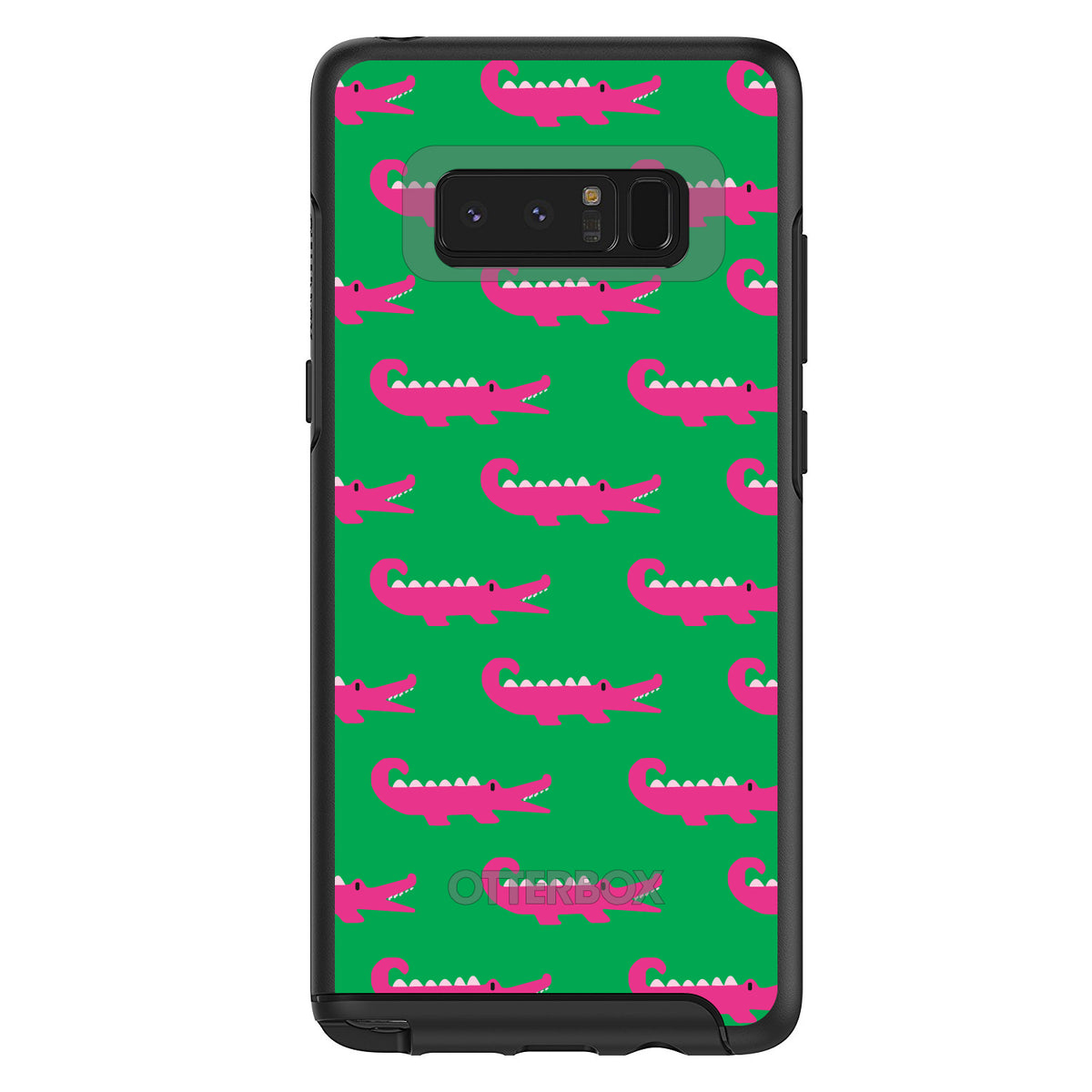 Green Pink Alligators OtterBox Symmetry Case for iPhone & Galaxy, view 14