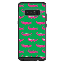 DistinctInk™ OtterBox Symmetry Series Case for Apple iPhone / Samsung Galaxy / Google Pixel - Green Pink Alligators