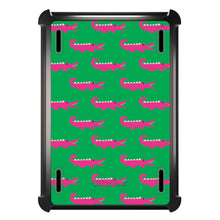 DistinctInk™ OtterBox Defender Series Case for Apple iPad / iPad Pro / iPad Air / iPad Mini - Green Pink Alligators
