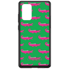 DistinctInk™ OtterBox Symmetry Series Case for Apple iPhone / Samsung Galaxy / Google Pixel - Green Pink Alligators