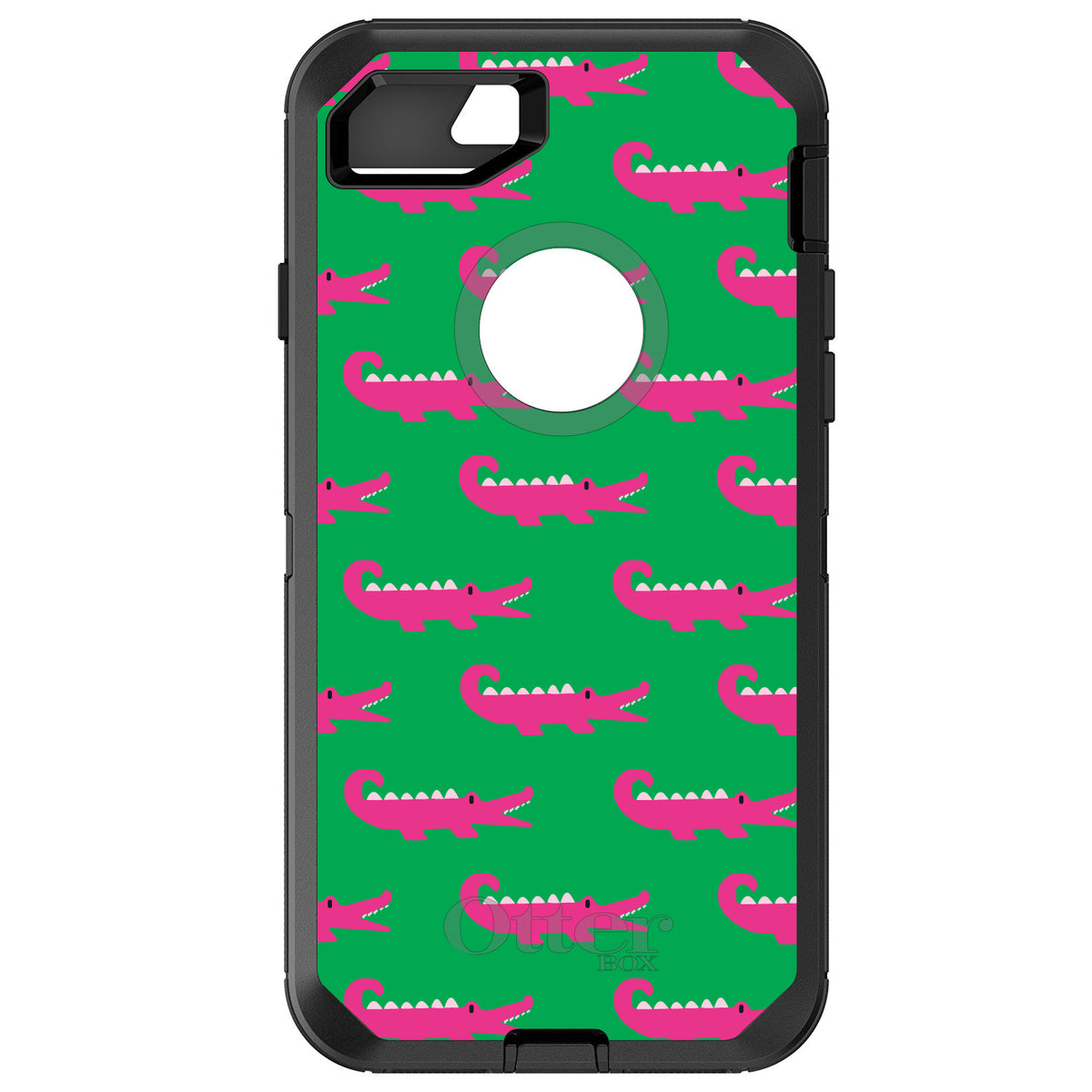 Green Pink Alligators OtterBox Defender Case for iPhone & Galaxy