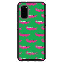 DistinctInk™ OtterBox Symmetry Series Case for Apple iPhone / Samsung Galaxy / Google Pixel - Green Pink Alligators